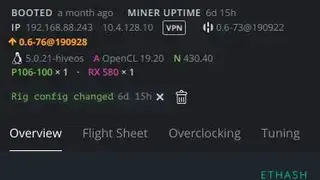 Hive OS screenshot