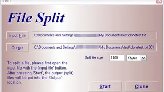HJSplit screenshot