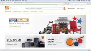 Home Depot screenshot