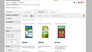 Home Depot screenshot