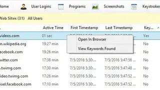 HomeGuard Activity Monitor screenshot