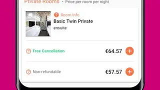 Hostelworld screenshot