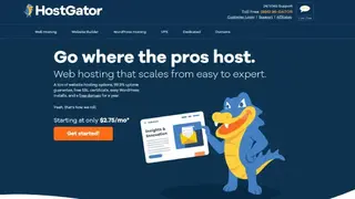 HostGator screenshot
