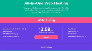 Hostinger web hosting screenshot