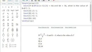 Hostmath screenshot
