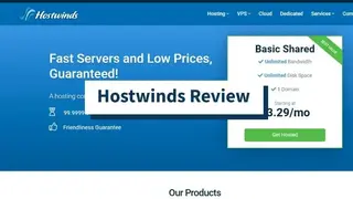 Hostwinds screenshot