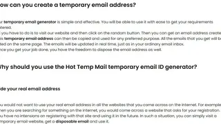 HotTempMail screenshot