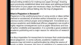 How to Avoid Plagiarism screenshot