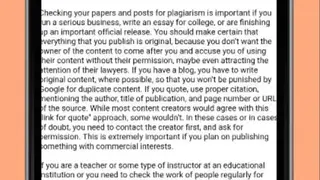 How to Avoid Plagiarism screenshot