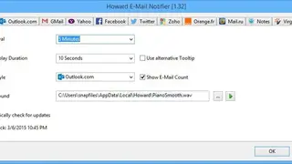 Howard Email Notifier screenshot
