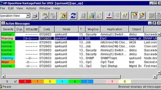 HP OpenView screenshot