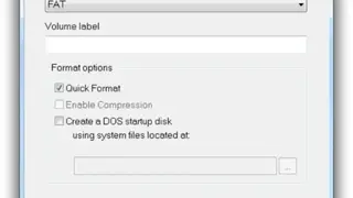 HP USB Disk Storage Format Tool screenshot