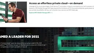 HPE Nimble Storage screenshot
