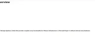 HPE StoreVirtual screenshot