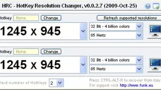 HRC – Hotkey Resolution Changer screenshot