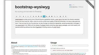 HTML 5 WYSIWYG Editor screenshot