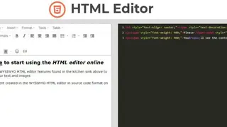 HTML Editor screenshot