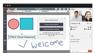 HTML5 Virtual Classroom screenshot