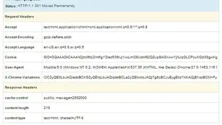 HTTP Headers screenshot