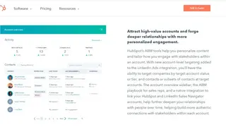 HubSpot ABM Software screenshot