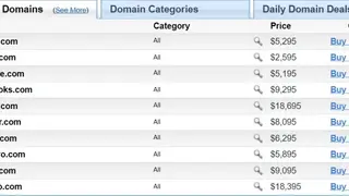 HugeDomains screenshot