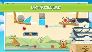 Hungry cat: physics puzzle game screenshot