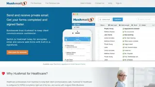 Hushmail screenshot
