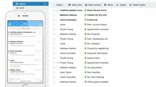 Hushmail screenshot