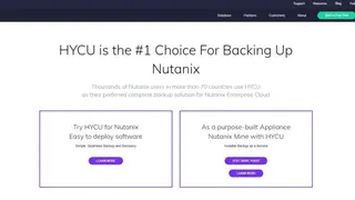 HYCU Backup & Recovery for Nutanix screenshot