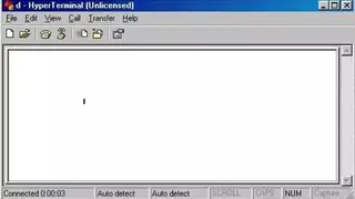 HyperTerminal screenshot