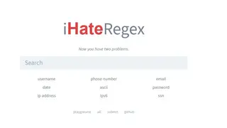 I Hate RegEx screenshot