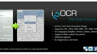 i2OCR screenshot