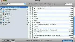 iBackup screenshot