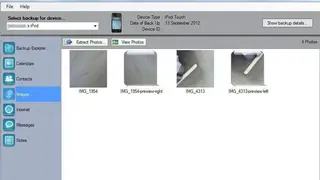 iBackup Extractor screenshot