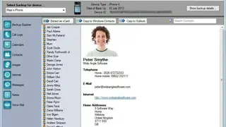 iBackup Extractor screenshot
