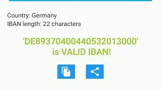 IBAN Check IBAN Validation screenshot