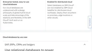 IBM Cloud Databases screenshot