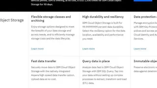IBM Cloud Object Storage screenshot