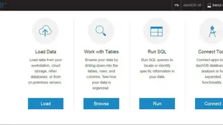 IBM dashDB screenshot