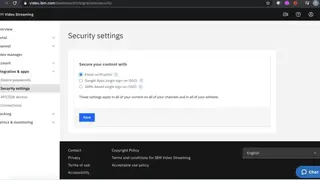 IBM Enterprise Video Streaming screenshot