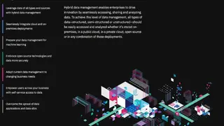 IBM Hybrid data management screenshot