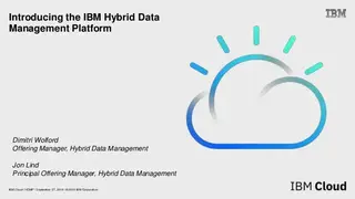 IBM Hybrid data management screenshot
