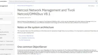 IBM Netcool Network Management screenshot