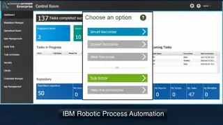 IBM Robotic Process Automation (RPA) screenshot