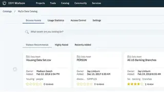 IBM Watson Knowledge Catalog screenshot