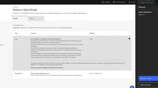 IBM Watson OpenScale screenshot