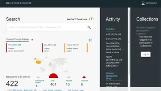 IBM X-Force Exchange screenshot
