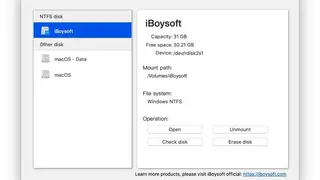 iBoysoft NTFS for Mac screenshot