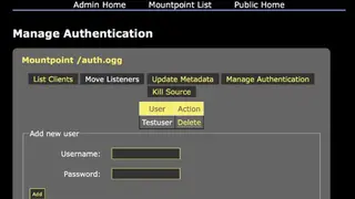 Icecast screenshot