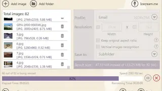 Icecream Image Resizer screenshot